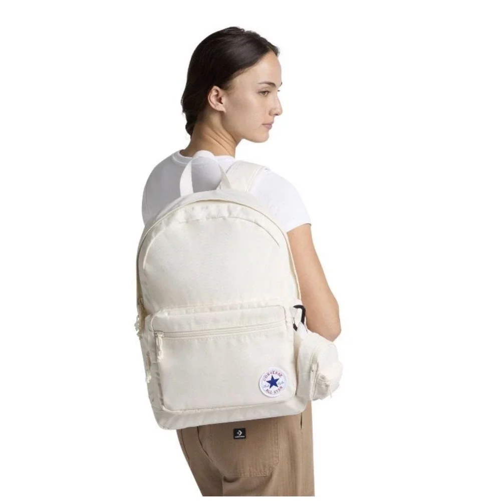Converse 18'' Go 2 Backpack - Off White: Polyester, Water-Resistant